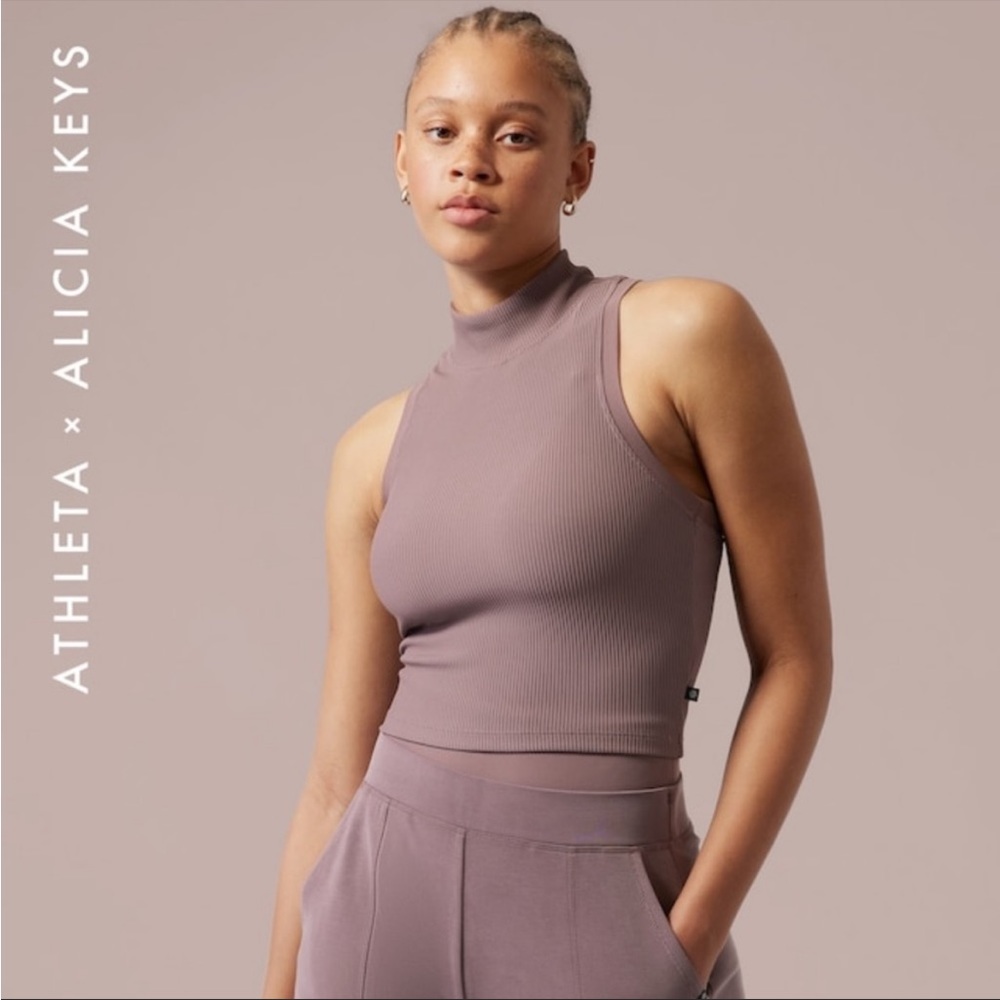 Alicia Keys X Athleta Ribbed Crop Tank